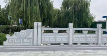 渭南 芝麻灰桥栏杆、河道栏杆安装效果