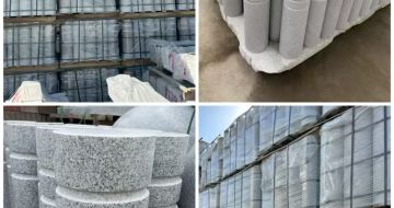 渭南 芝麻白花岗岩挡车柱、隔离柱多少钱