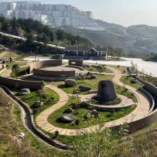 渭南仿古石铺装整体效果