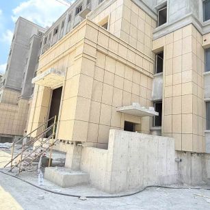 渭南 黄金麻干挂，工地实拍