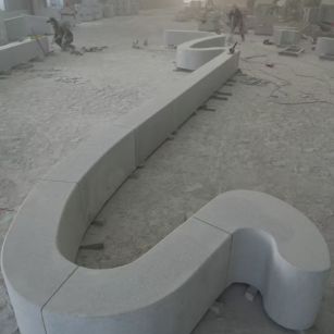 渭南 花岗岩整石坐凳拼装