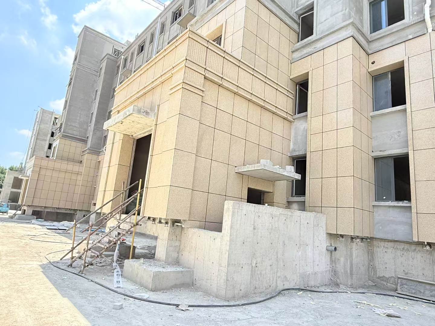 渭南 黄金麻干挂，工地实拍