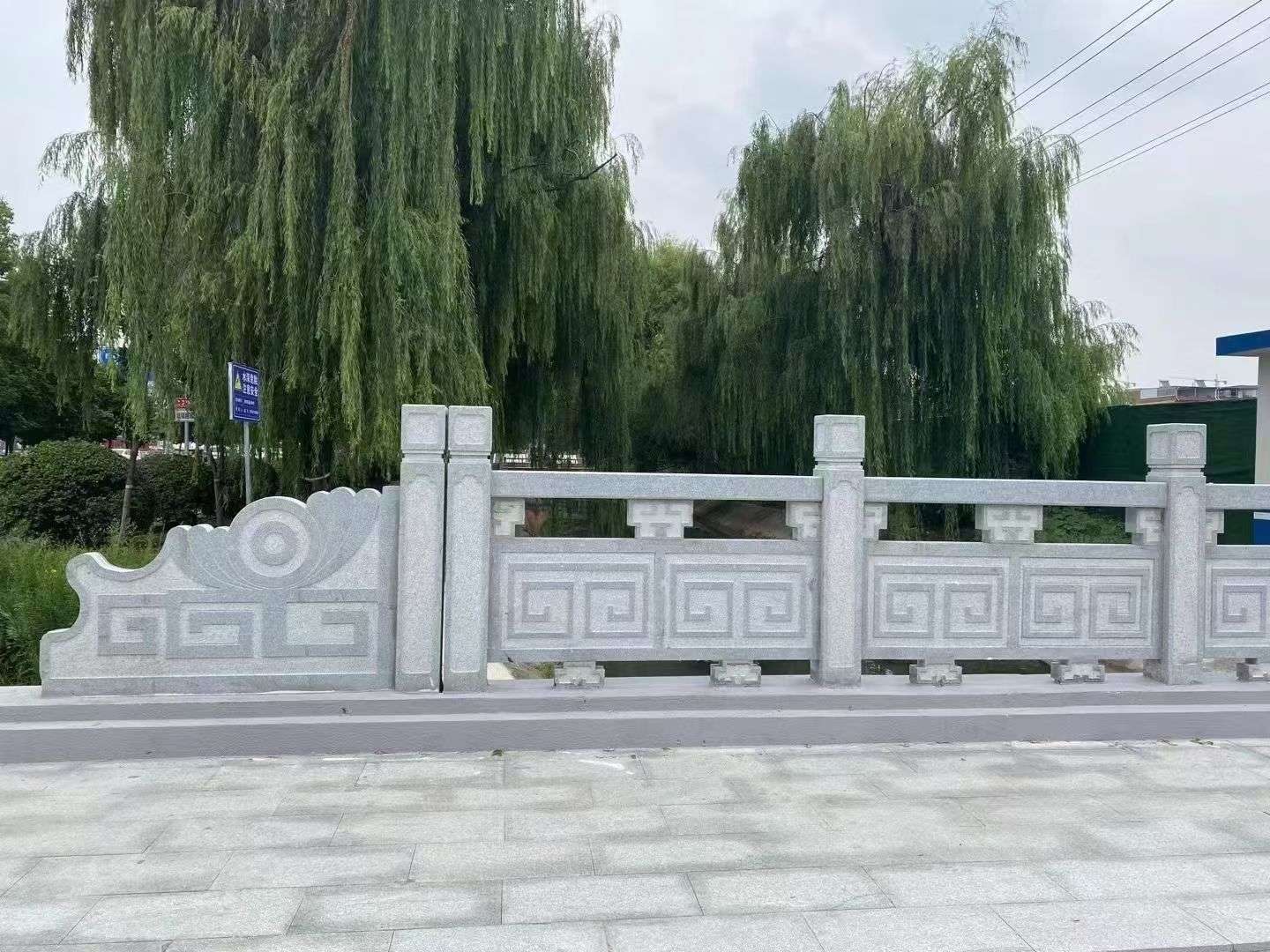 渭南 芝麻灰桥栏杆、河道栏杆安装效果