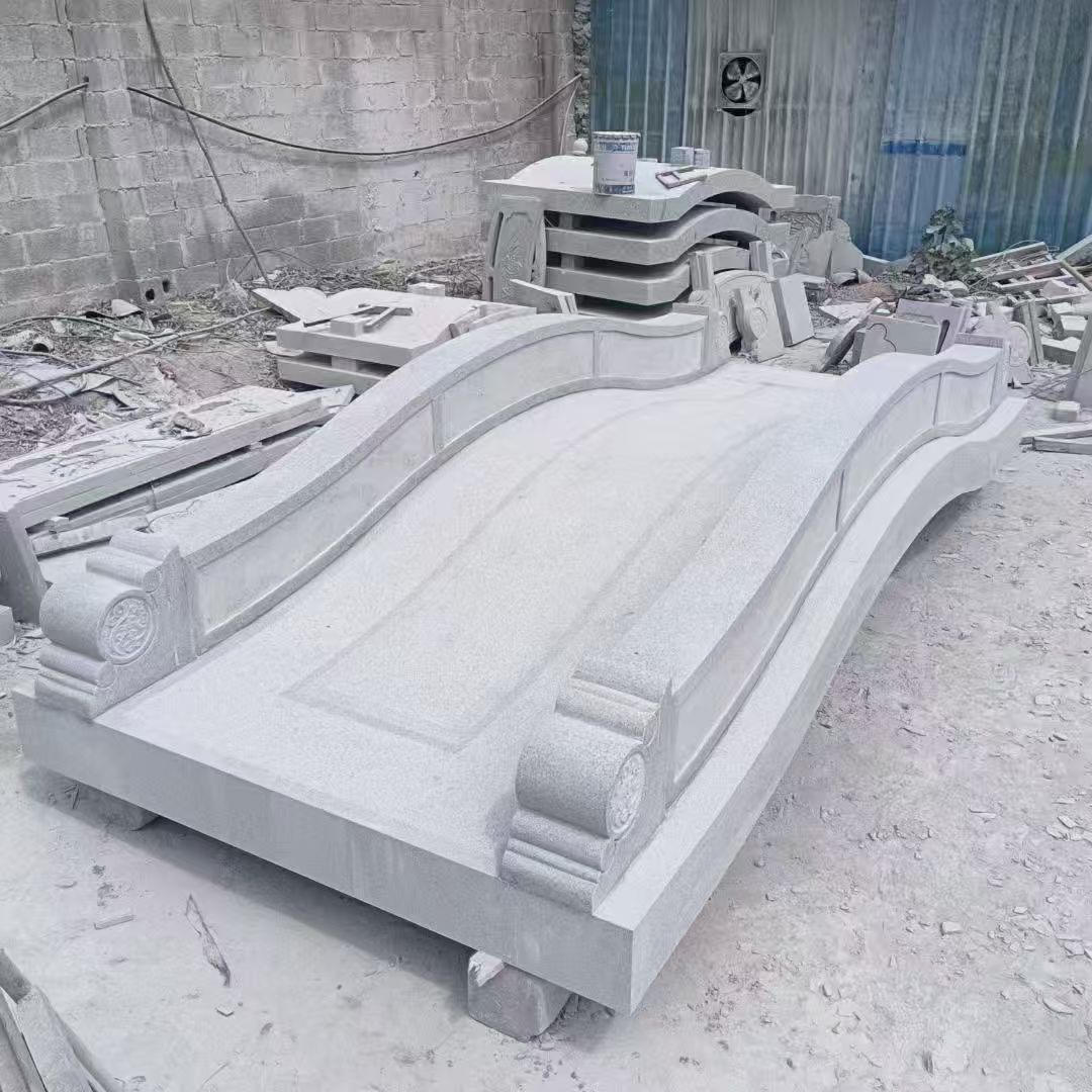 渭南 芝麻灰花岗岩园林景观 小石桥