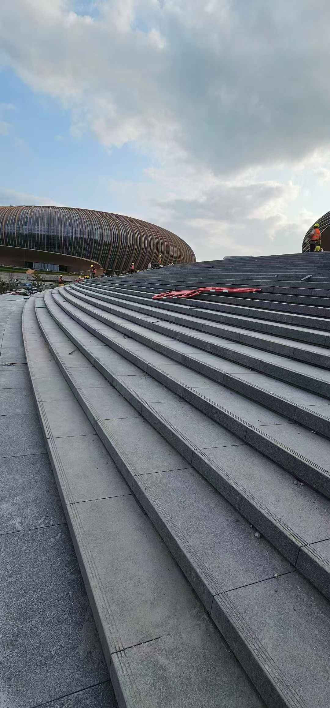 渭南 弧形整石台阶铺装效果图