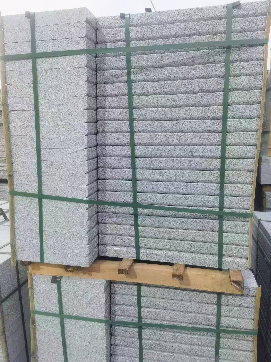 渭南 5公分芝麻白，倒斜角，室外楼梯踏步